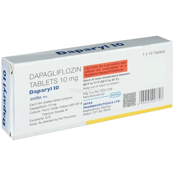daparyl 10mg tablet 10's